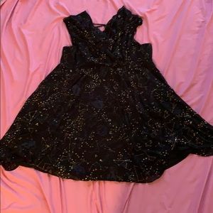 NWT Torrid Cosmic Chiffon Ruffle Skater Dress